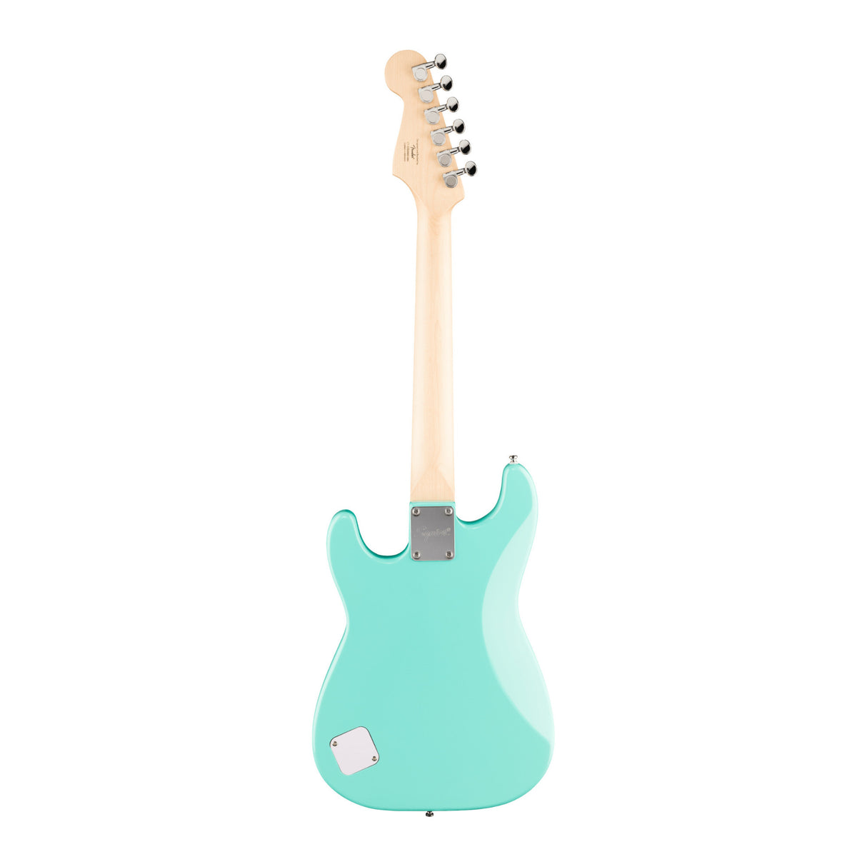 Squier Mini Stratocaster, Maple Fingerboard, White Pickguard (Sea Foam Green)