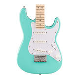 Squier Mini Stratocaster, Maple Fingerboard, White Pickguard (Sea Foam Green)