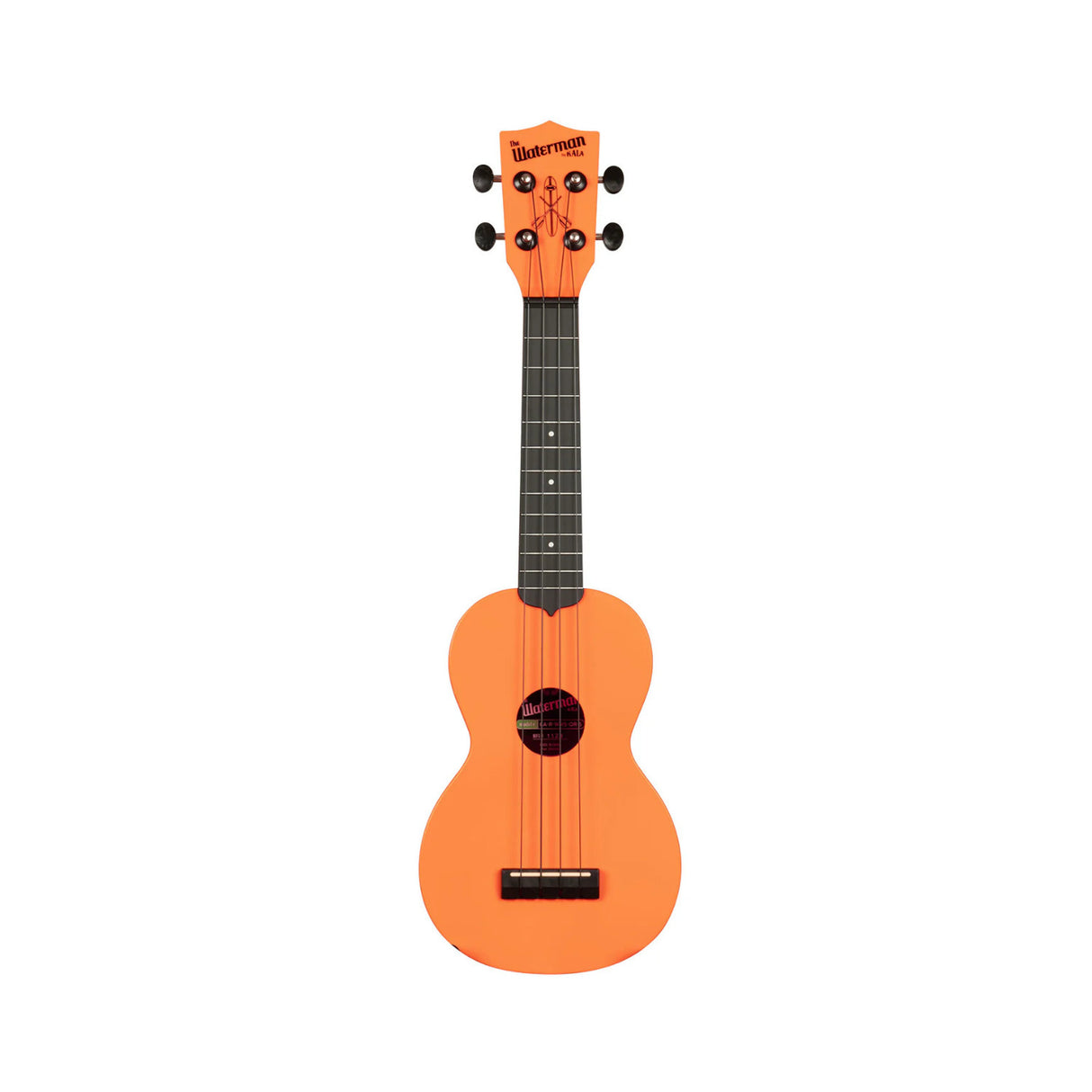 Kala Brand Music Co Waterman Recycled Matte Sunset Orange Soprano Ukulele