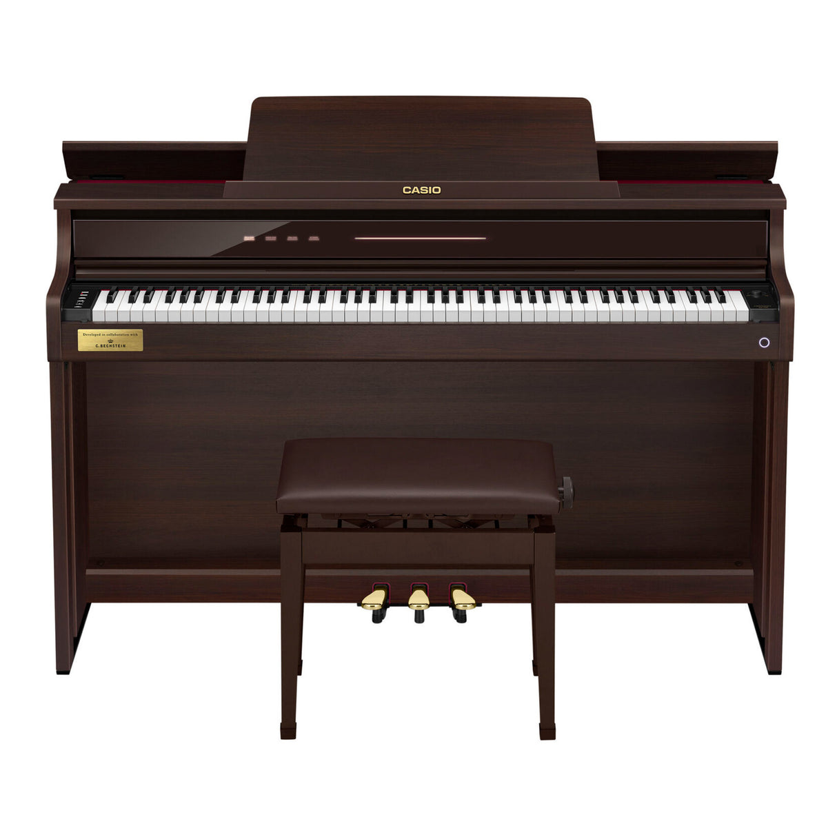 Casio Celviano AP-750 Digital Piano with Adjustable Bench (Brown)