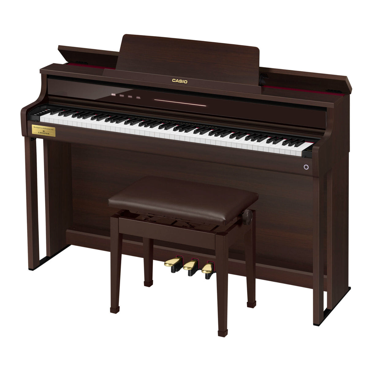 Casio Celviano AP-750 Digital Piano with Adjustable Bench (Brown)
