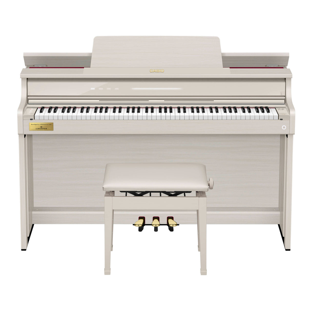 Casio Celviano AP-750 Digital Piano with Adjustable Bench (Gray/Beige)