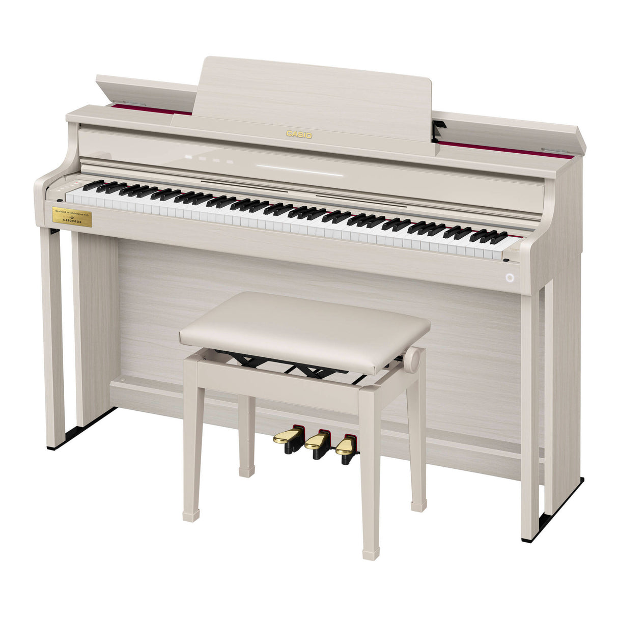 Casio Celviano AP-750 Digital Piano with Adjustable Bench (Gray/Beige)