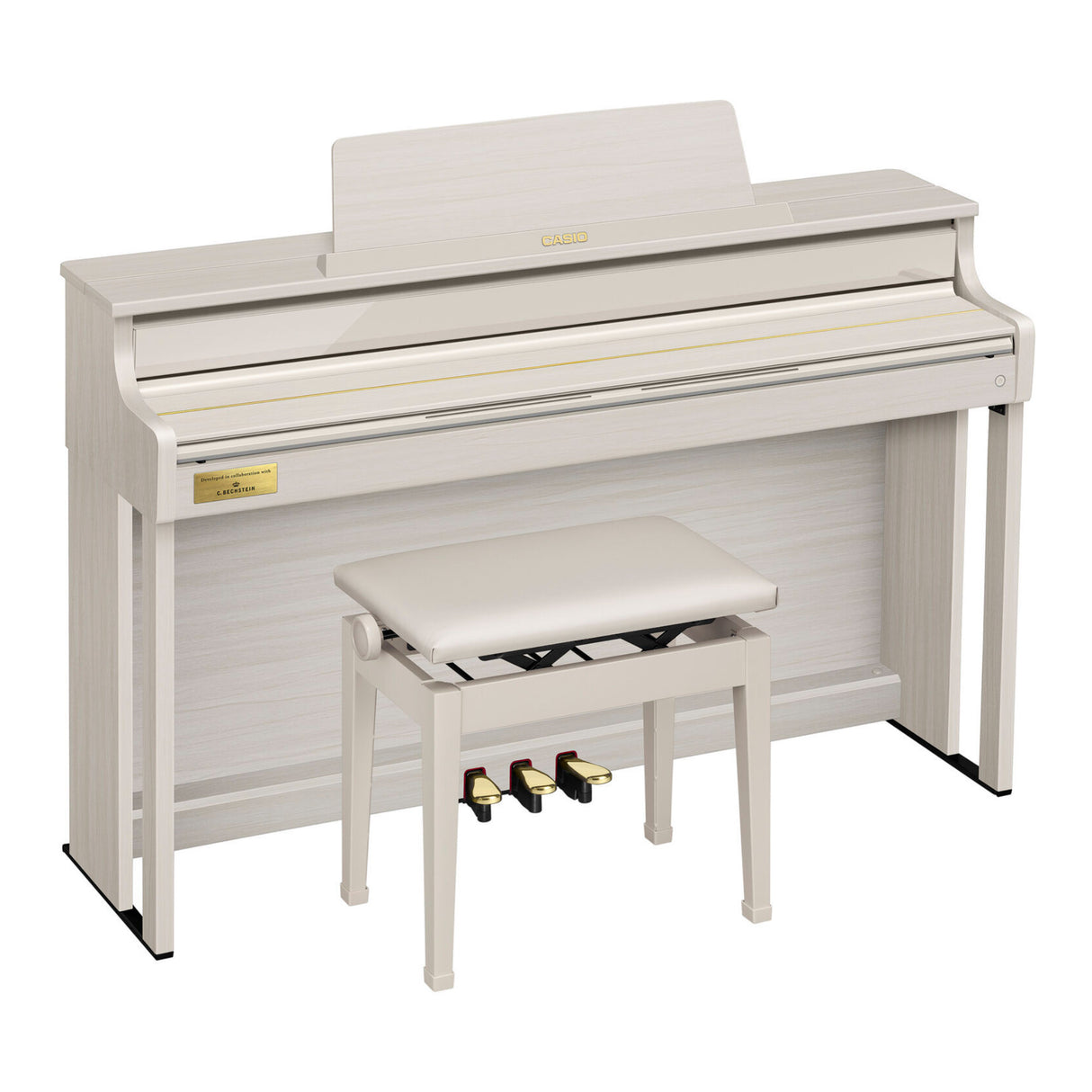 Casio Celviano AP-750 Digital Piano with Adjustable Bench (Gray/Beige)