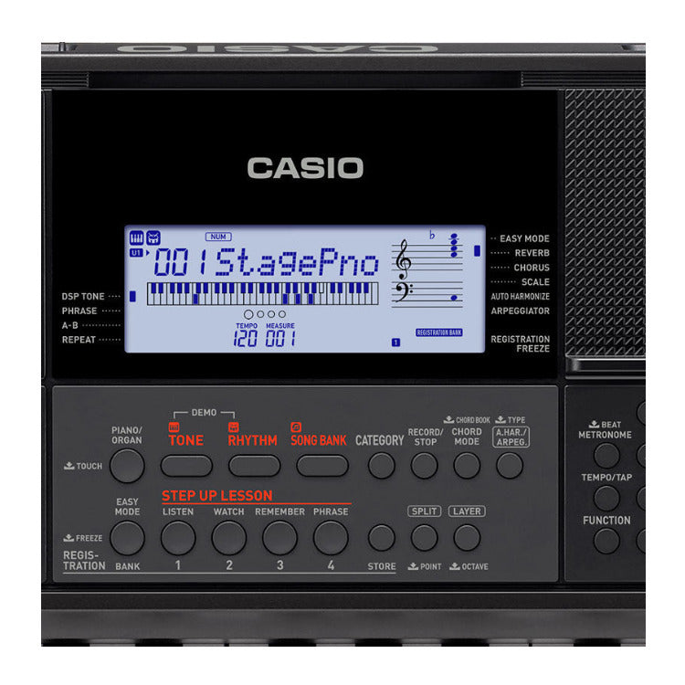 Casio Portable 61-Key Keyboard with 600 Tones, 195 Rhythms and AiX Sound Engine