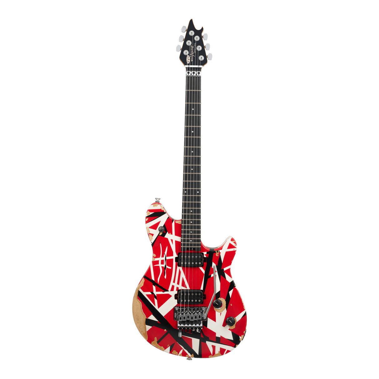 EVH Wolfgang Striped Electric Guitar with Ebony Fingerboard (Red w/ Stripes)