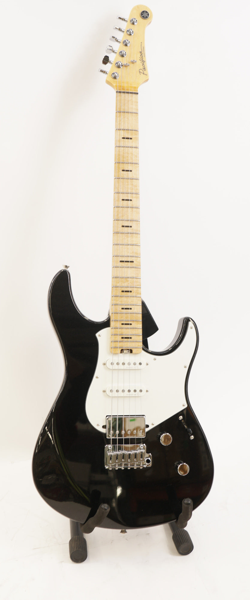 Yamaha Pacifica Professional 6 String Solid-Body Electric Guitar, Black Metallic (Used)