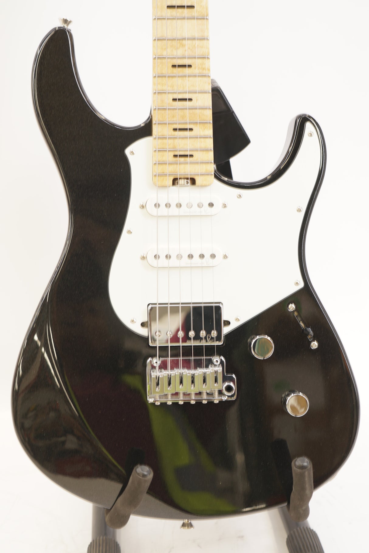 Yamaha Pacifica Professional 6 String Solid-Body Electric Guitar, Black Metallic (Used)