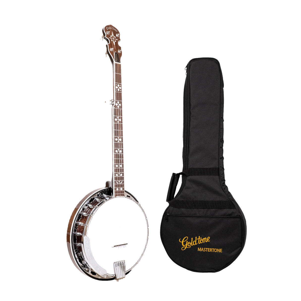 Gold Tone BG-150F: Bluegrass Banjo with Flange and Bag (Vintage Brown)