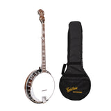 Gold Tone BG-150F: Bluegrass Banjo with Flange and Bag (Vintage Brown)