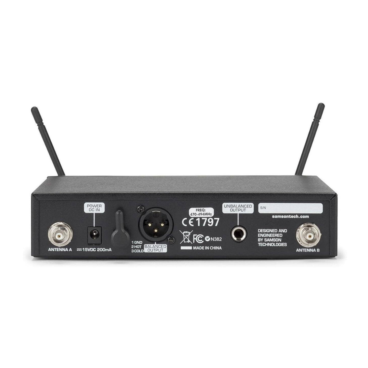 Samson Concert 99 Wireless Headworn System w, SE10 Earset Mic, CB99/CR99, K Band (Open Box)