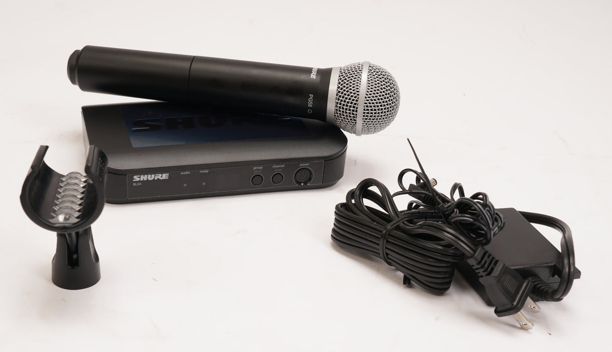 Shure BLX24/PG58 Wireless Vocal System with PG58 Microphone, H10 Frequency Band (Used)