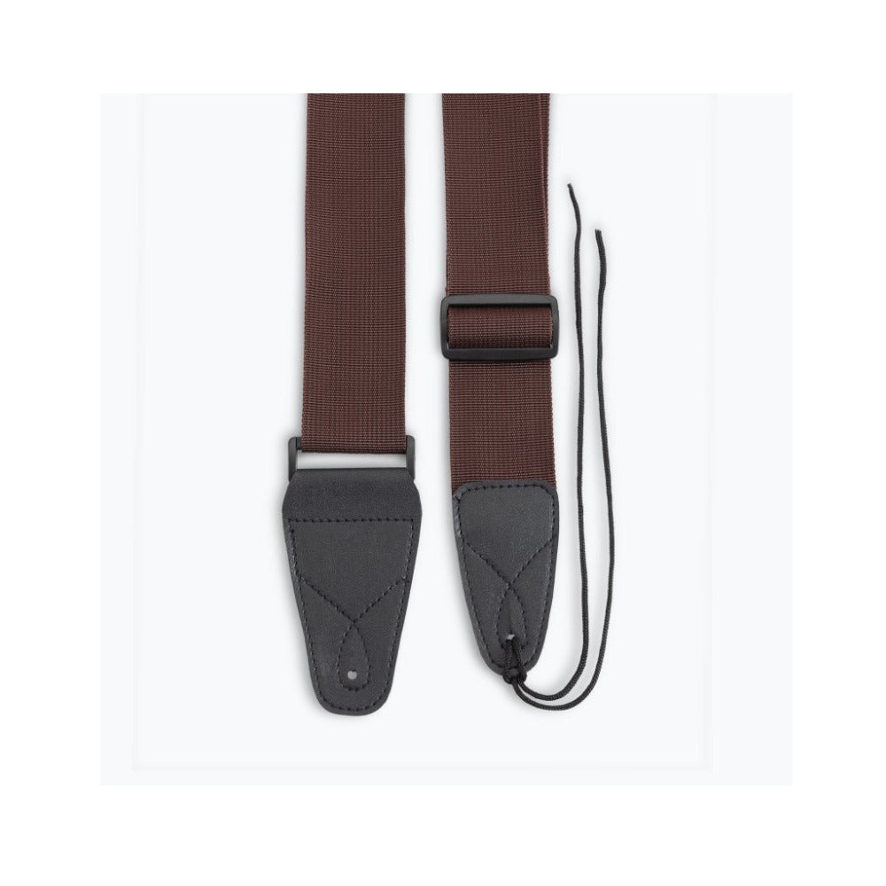 On-Stage GSA10BR Guitar Strap with Leather Ends (31 to 52 Inches, Brown)