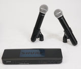 Shure BLX288/PG58 Wireless Vocal System with PG58 Handheld Transmitters, H11 Frequency Band (Used)