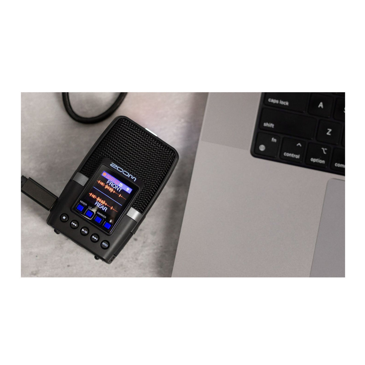 Zoom H2essential Multi-Mic Handy Recorder and Hairy Windscreen Bundle