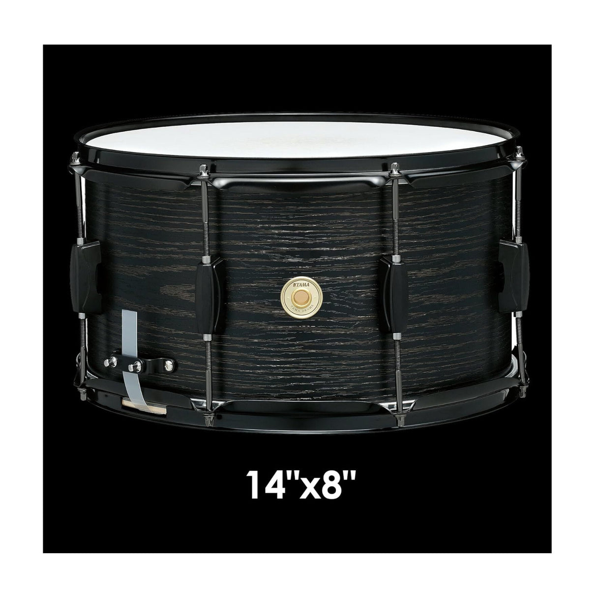 TAMA Woodworks 14x8 Inch Snare Drum (Black Oak Wrap)