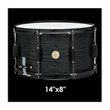 TAMA Woodworks 14x8 Inch Snare Drum (Black Oak Wrap)