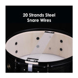 TAMA Woodworks 14x8 Inch Snare Drum (Black Oak Wrap)