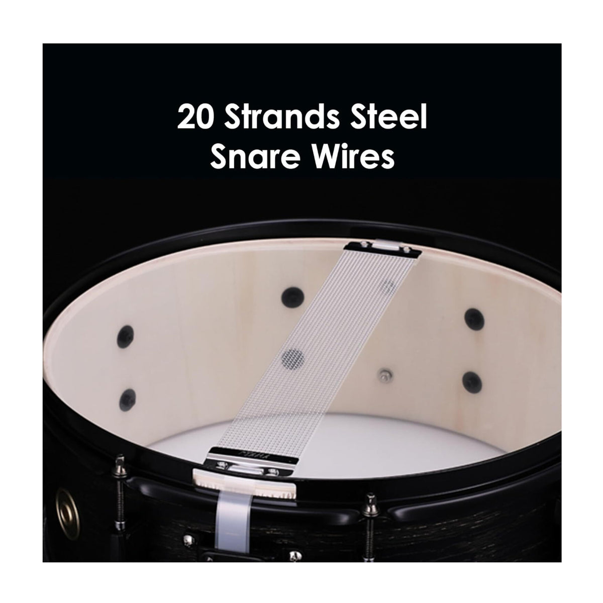 TAMA Woodworks 14x8 Inch Snare Drum (Black Oak Wrap) (Open Box)