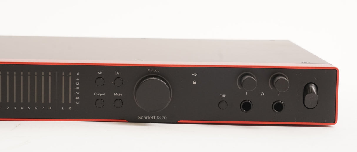 Focusrite Scarlett 18i20 4G (4th Generation) 18-in, 20-out USB Audio Interface (Open Box)