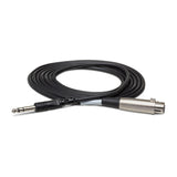 Hosa Balanced Interconnect XLR3F to 1/4 in TRS Cable (20-Ft)