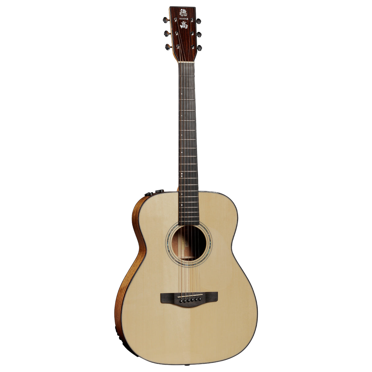 Hodaka DH18ENA Dreadnought; Solid Mahogany Back and Sides; Natural Finish
