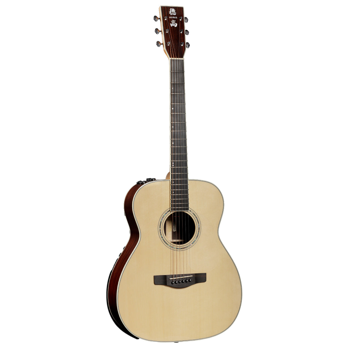 Hodaka OH28ENA Orchestra; Solid Rosewood Back and Sides; Natural Finish