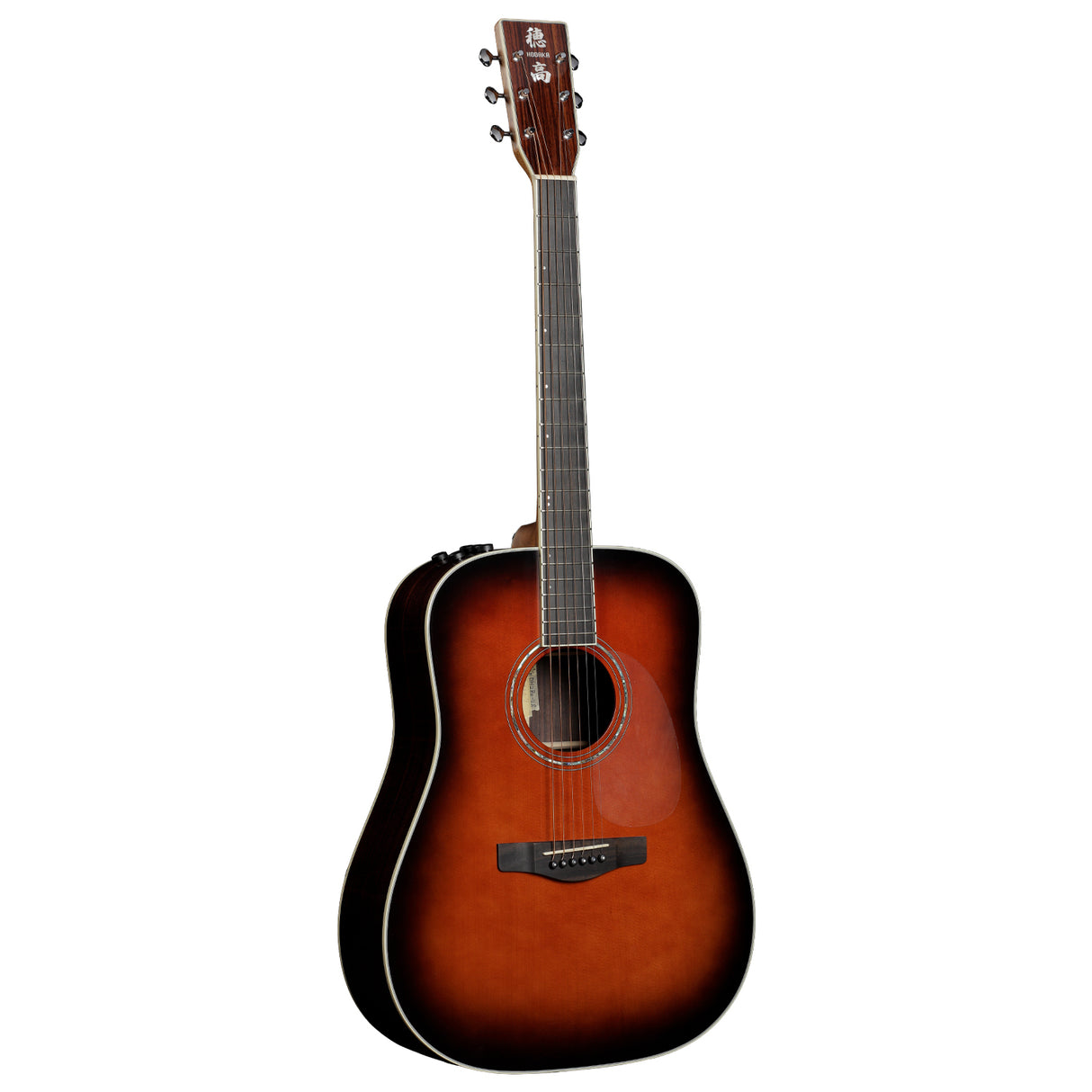 Hodaka DH28EVS Dreadnought Solid Rosewood Back and Sides Vintage Sunburst Finish