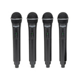 Samson SWS412HH-E Stage 412 Quad Vocal VHF Wireless System (4) Q6 Dynamic Mics