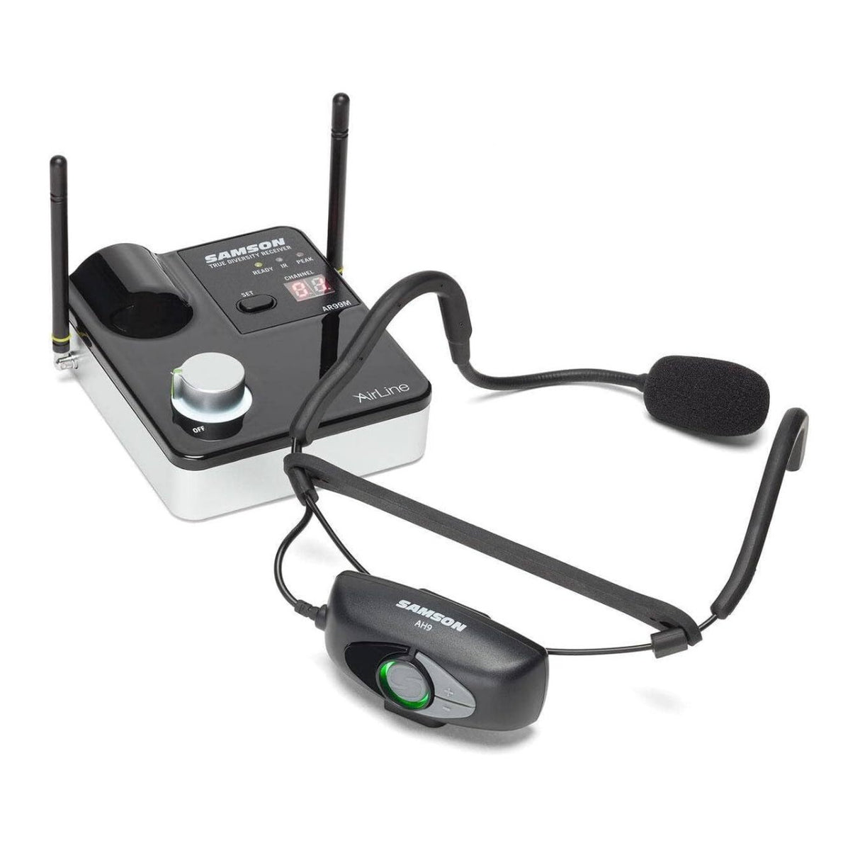 Samson SW9A9SQE-D AirLine 99m Wireless Fitness Headset System