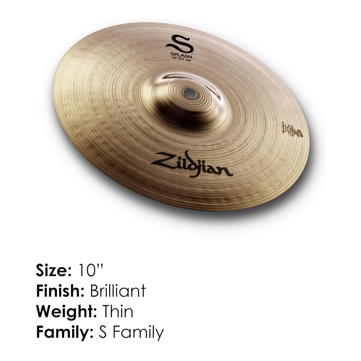 Zildjian S10S S Series Splash Cymbal (10 Inches)