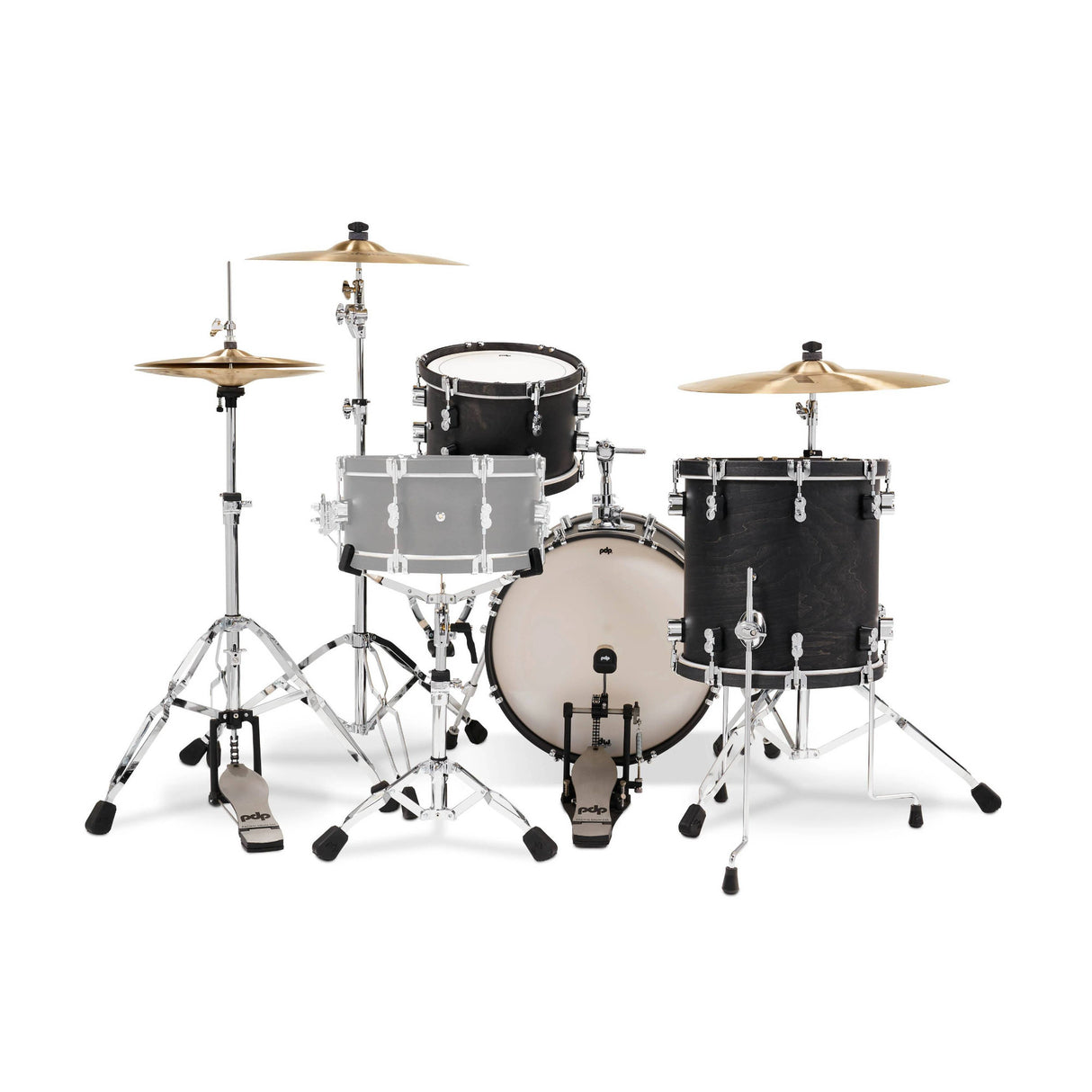 PDP Concept Classic Bop 3-Piece Drum Shell Pack (Ebony/Ebony Hoops)