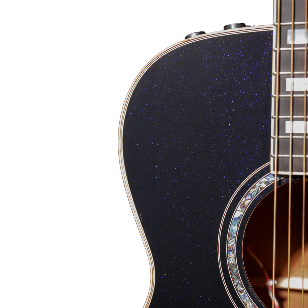 Hodaka AH18EMO Auditorium; Solid Mahogany Back and Sides; Midnight Ocean Finish