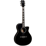 Hodaka AH18EMO Auditorium; Solid Mahogany Back and Sides; Midnight Ocean Finish