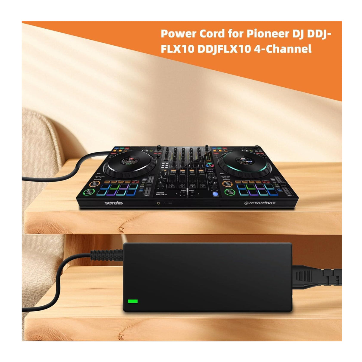 12V Power Adapter Cord for Pioneer DJ DDJ-FLX10 Power Supply Cord Charger