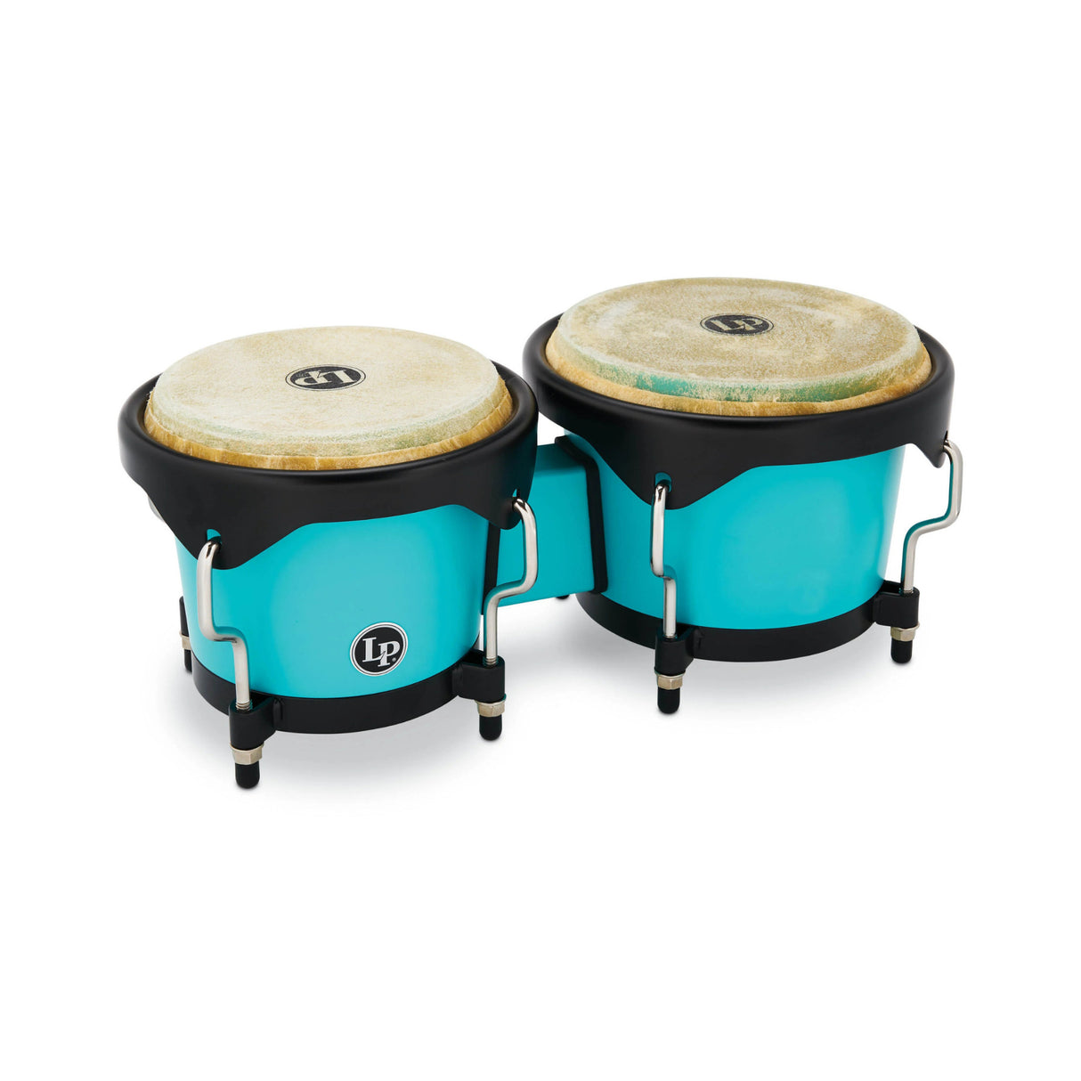 Latin Percussion 6 1/4-Inch and 7 1/4-Inch Bongos with Carrying Bag (Sea Foam)