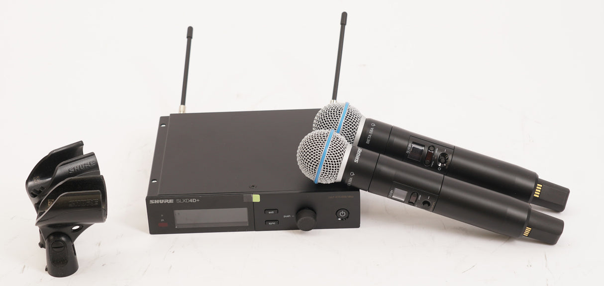 Shure SLXD24D+/B58 Dual Wireless System with 2 SLXD2+/B58 Handheld Transmitters (Used)