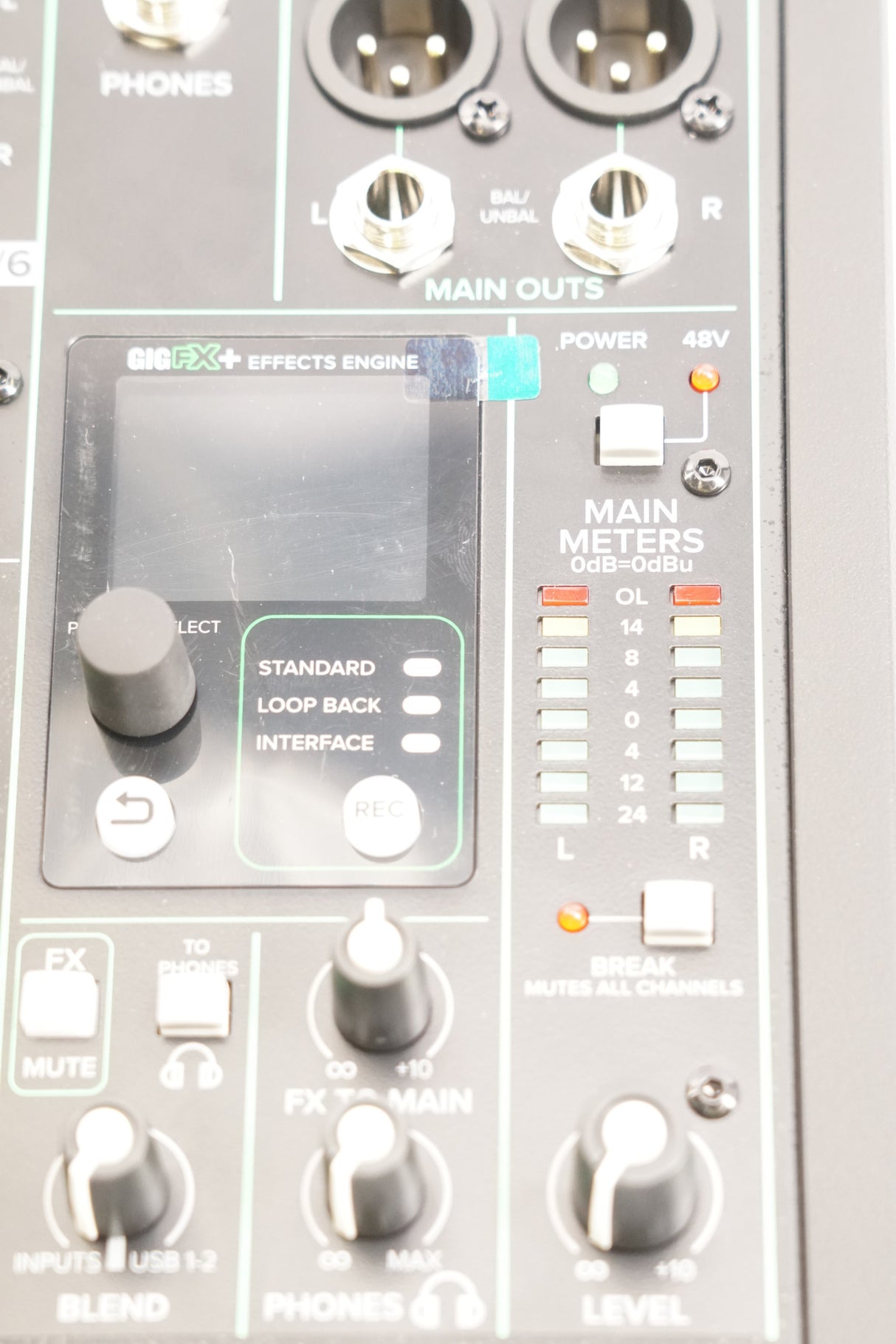 Mackie ProFX6v3 Plus 6 Channel Bluetooth Black Analog Mixer with Enhanced FX (Used)