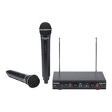 Samson SWS212HH-E Stage 212 Dual Vocal VHF Wireless System (2) Q6 Dynamic Mics