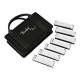 Fender Blues Deluxe Harmonica 7 Pack with Case (Keys C, G, A, D, F, E, B Flat)