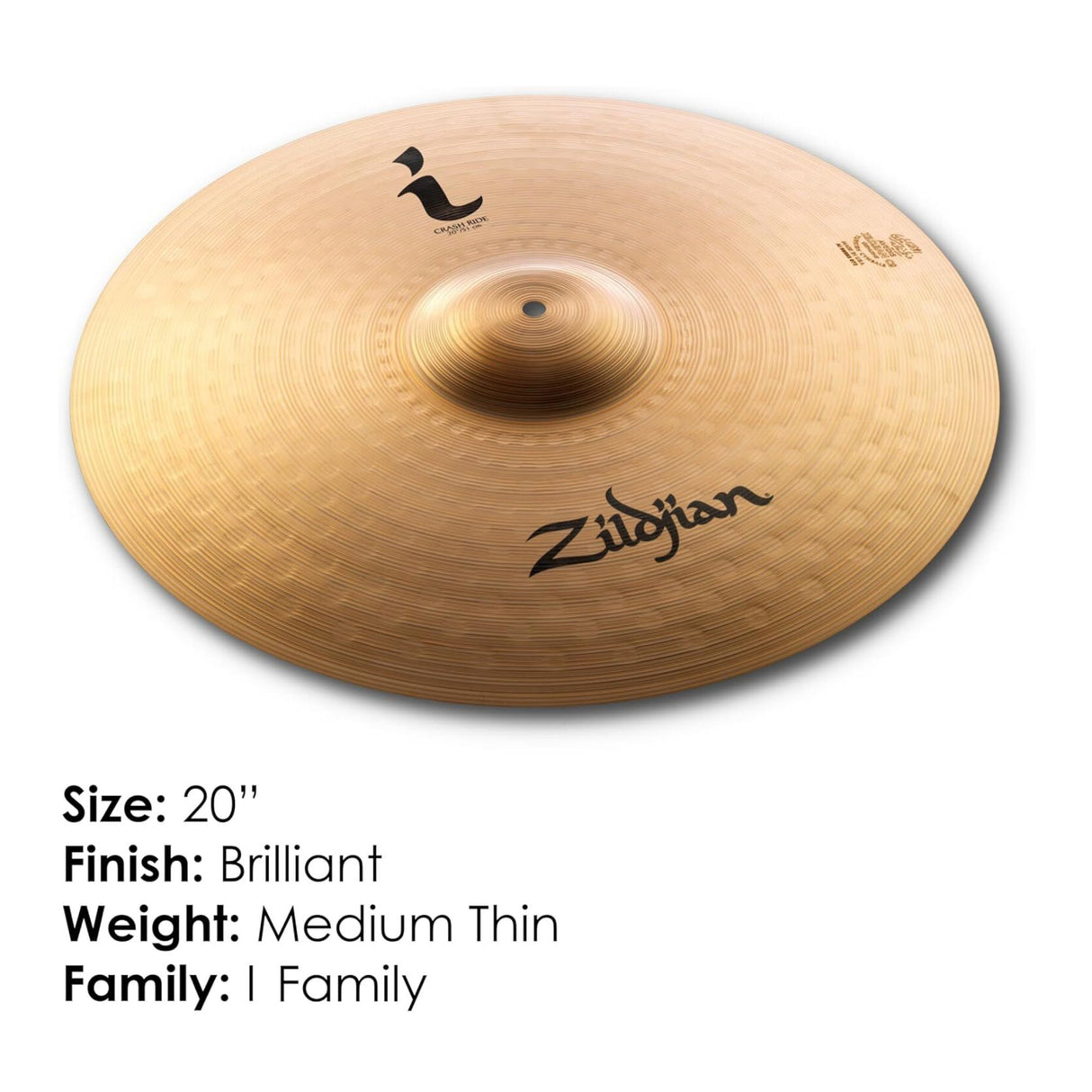 Zildjian I Series 20-inch Crash-Rides Cymbal