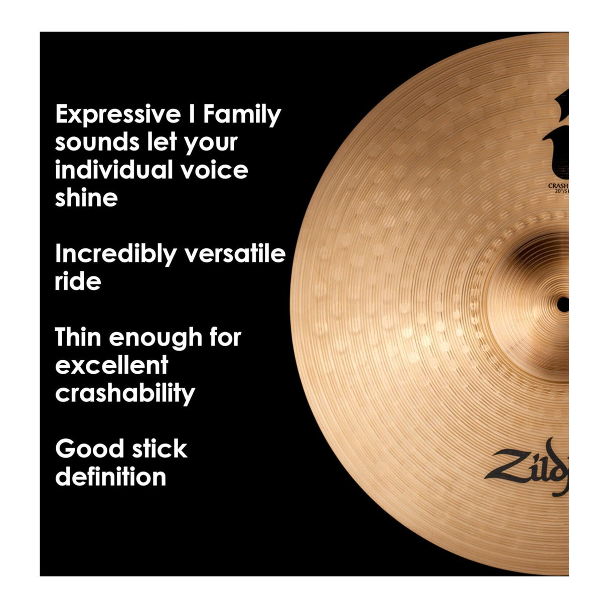 Zildjian I Series 20-inch Crash-Rides Cymbal