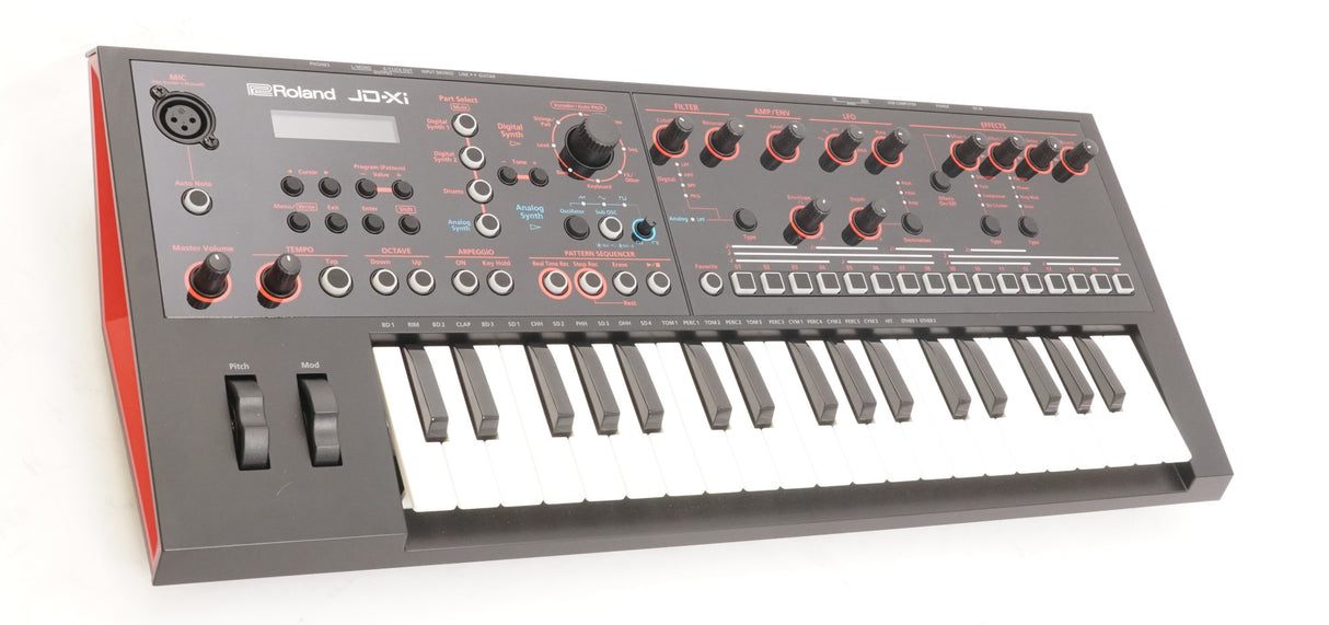 Roland JD-XI 37-Key Interactive Analog/Digital Crossover Synthesizer (Black) (Used)