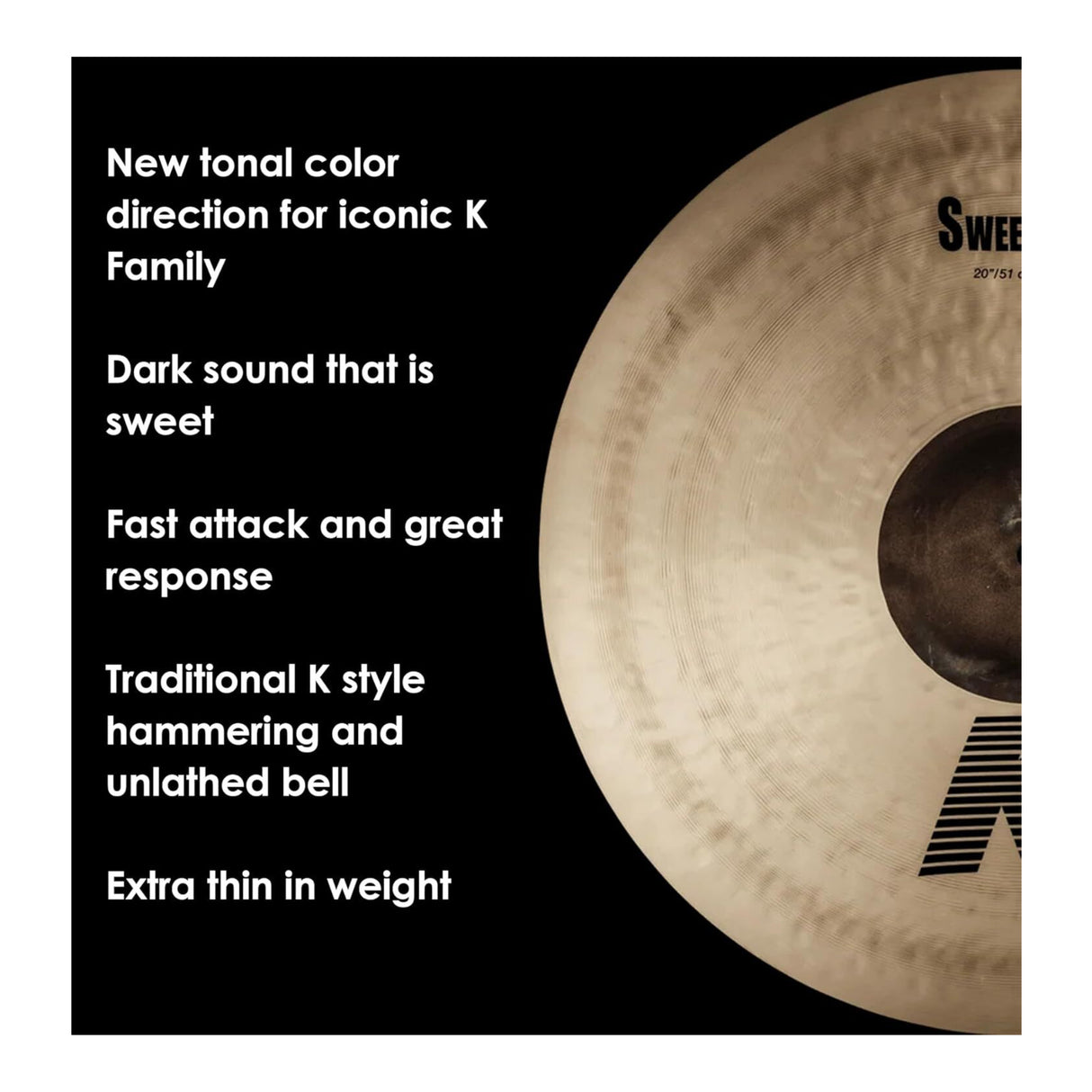Zildjian K Sweet Collection 20-Inches Crash Cymbal