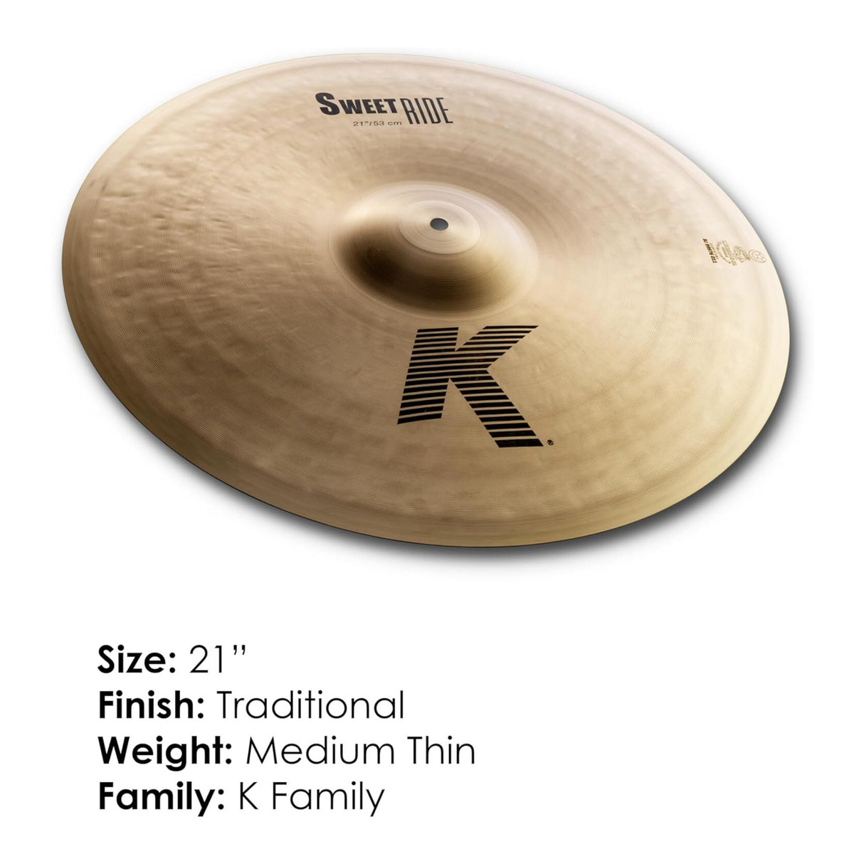 Zildjian K Sweet Collection 21-Inches Ride Cymbal