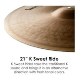 Zildjian K Sweet Collection 21-Inches Ride Cymbal