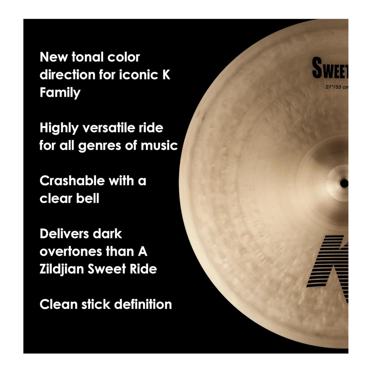 Zildjian K Sweet Collection 21-Inches Ride Cymbal