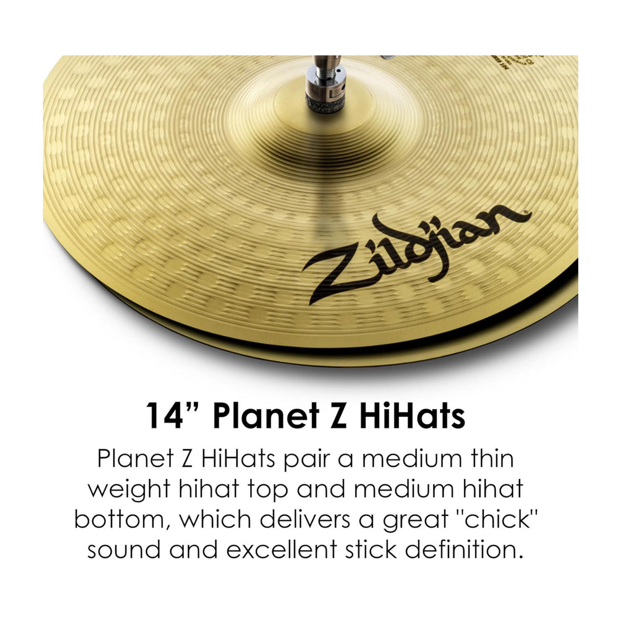 Zildjian Planet Z 14 Inch Hi-Hat Cymbals Pair (New 2020)