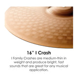 Zildjian Company 16-inch I Series Crash Cymbal (Brilliant)
