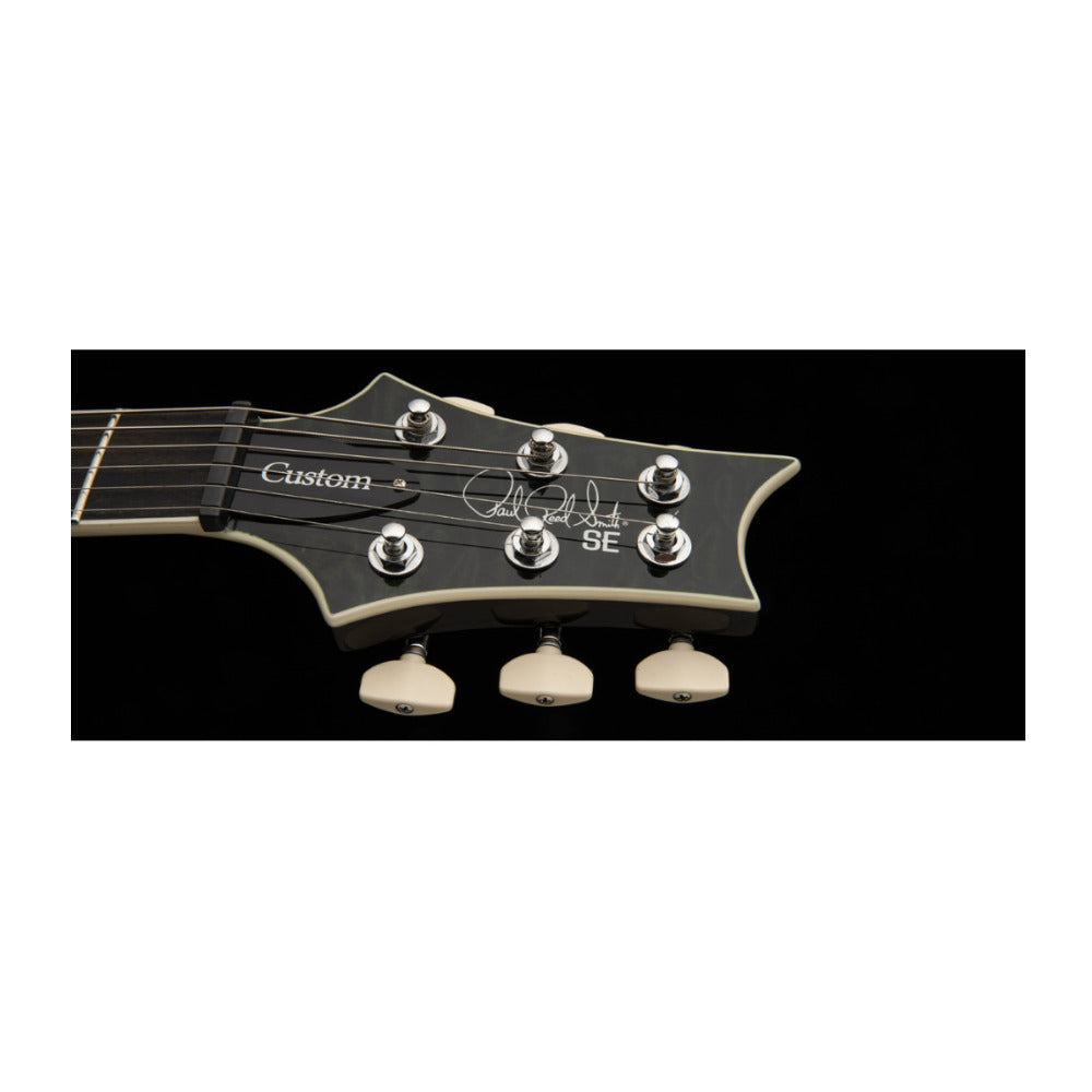 PRS SE Custom 24 Quilt Electric Guitar HH with Quilted Maple Top and 85/15 S Pickups (Teal Black)